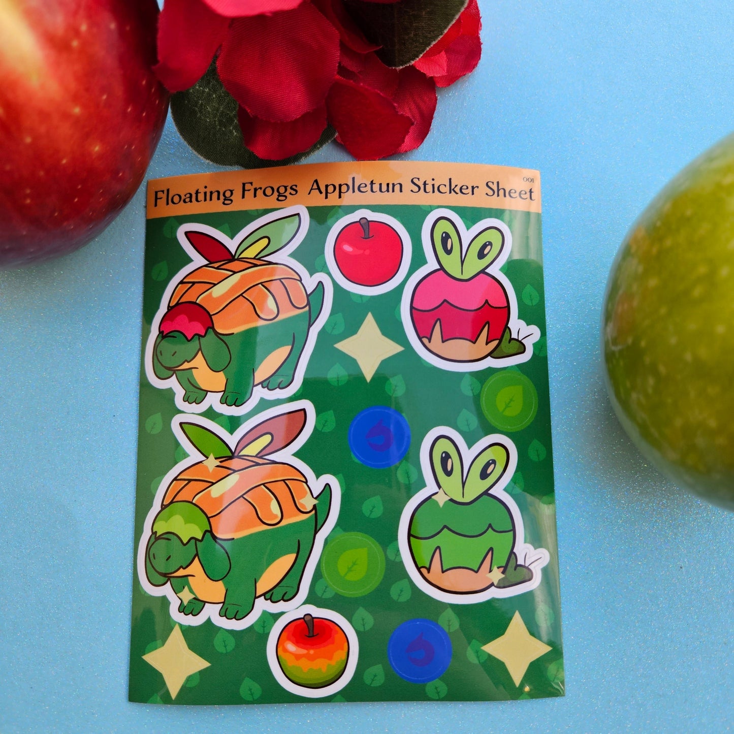 Apple pie sticker sheet