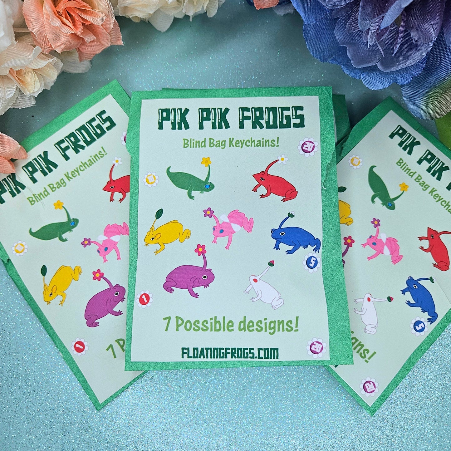 Pik Pik Frogs Mystery Acyrlic Keychains