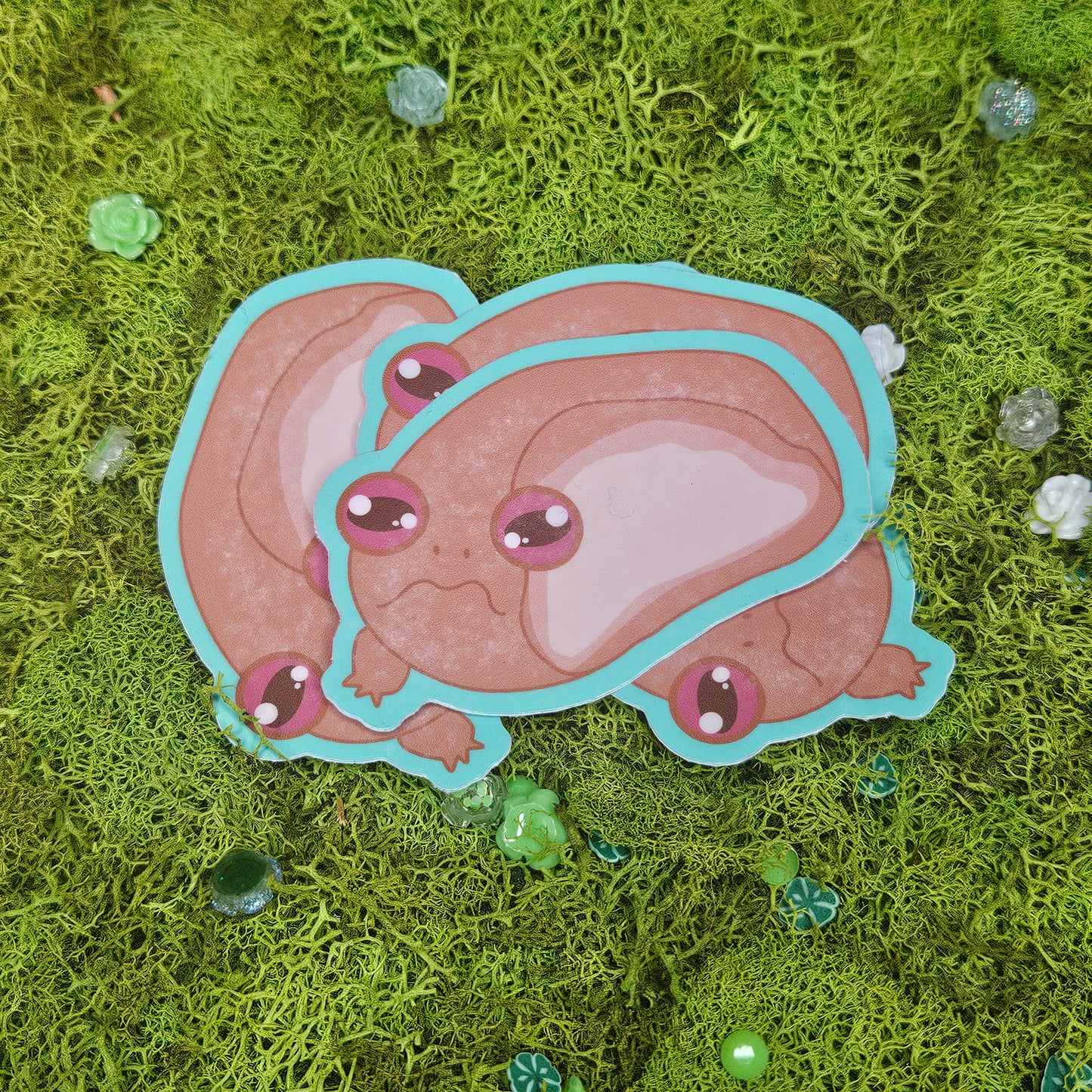 Red Bean Mochi Frog Vinyl Sticker