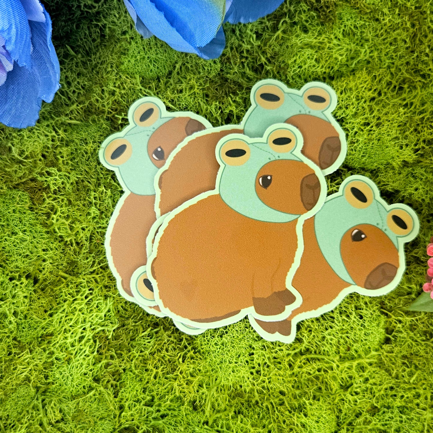 Frog Hat Barry Vinyl Sticker