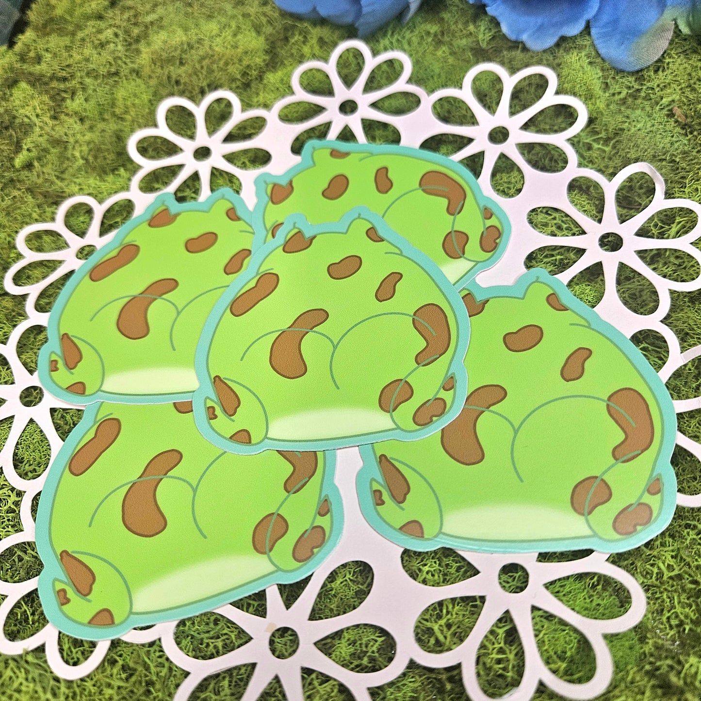 Pacman Frog Booty Vinyl Sticker