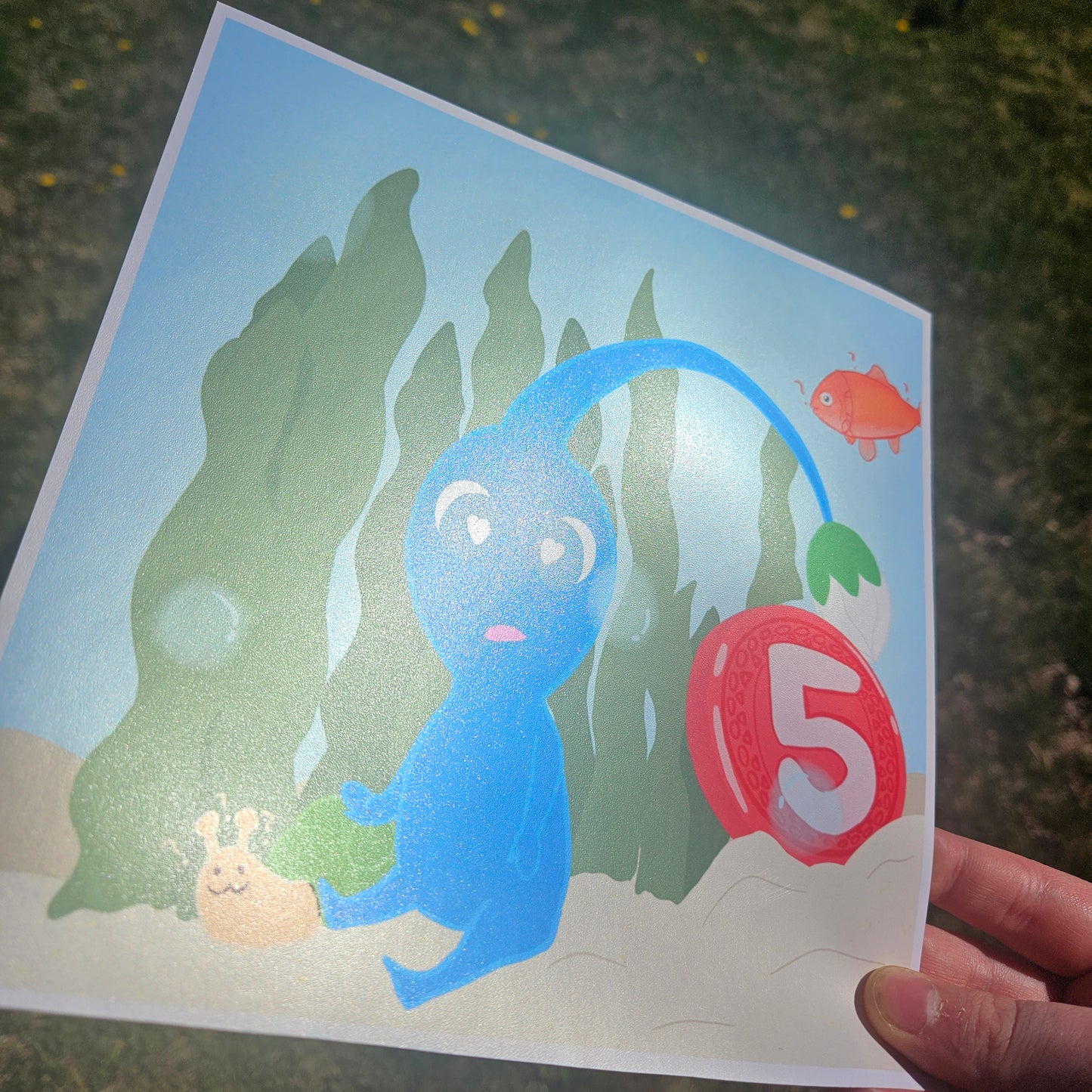 Pik Underwater Metallic Print