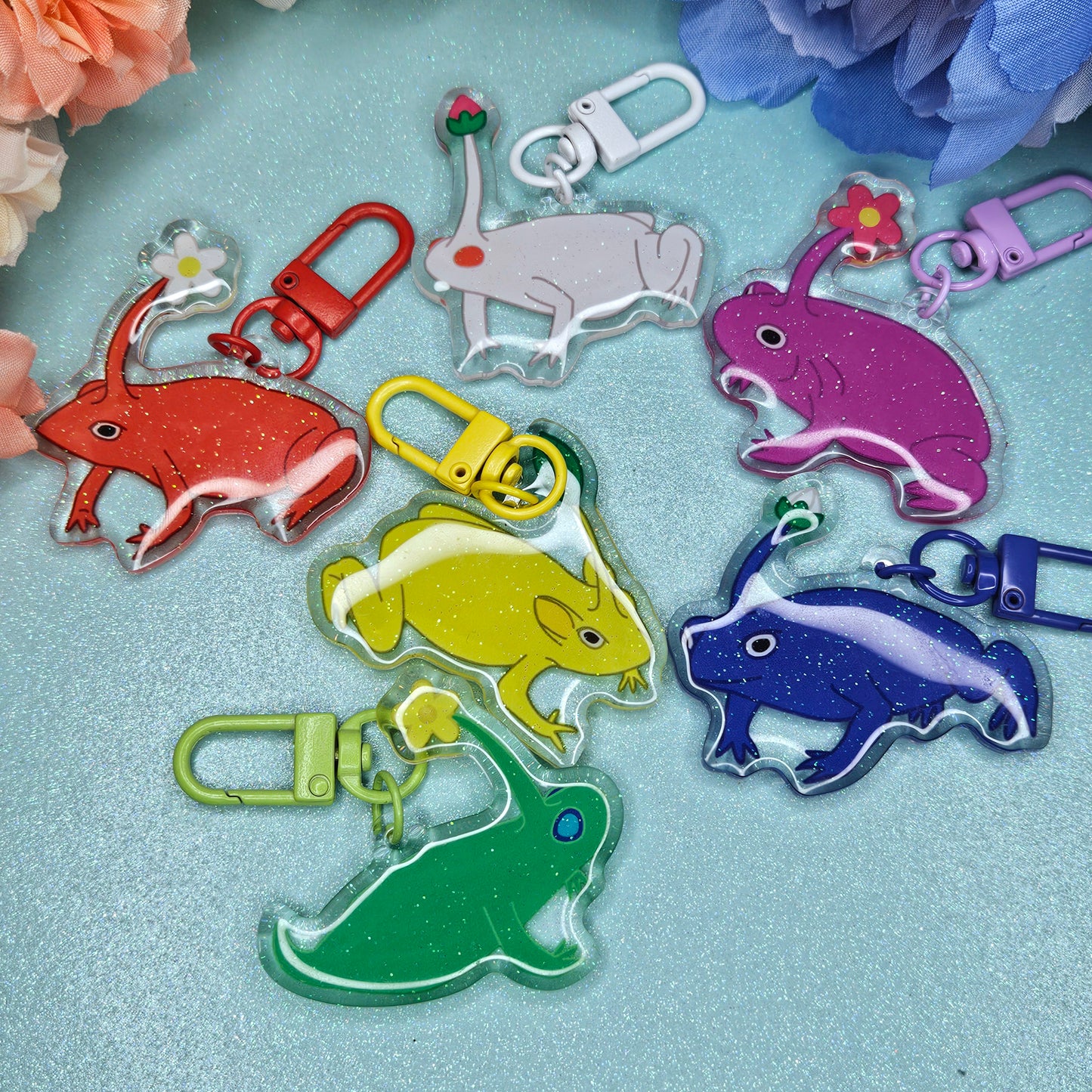 Pik Pik Frogs Mystery Acyrlic Keychains