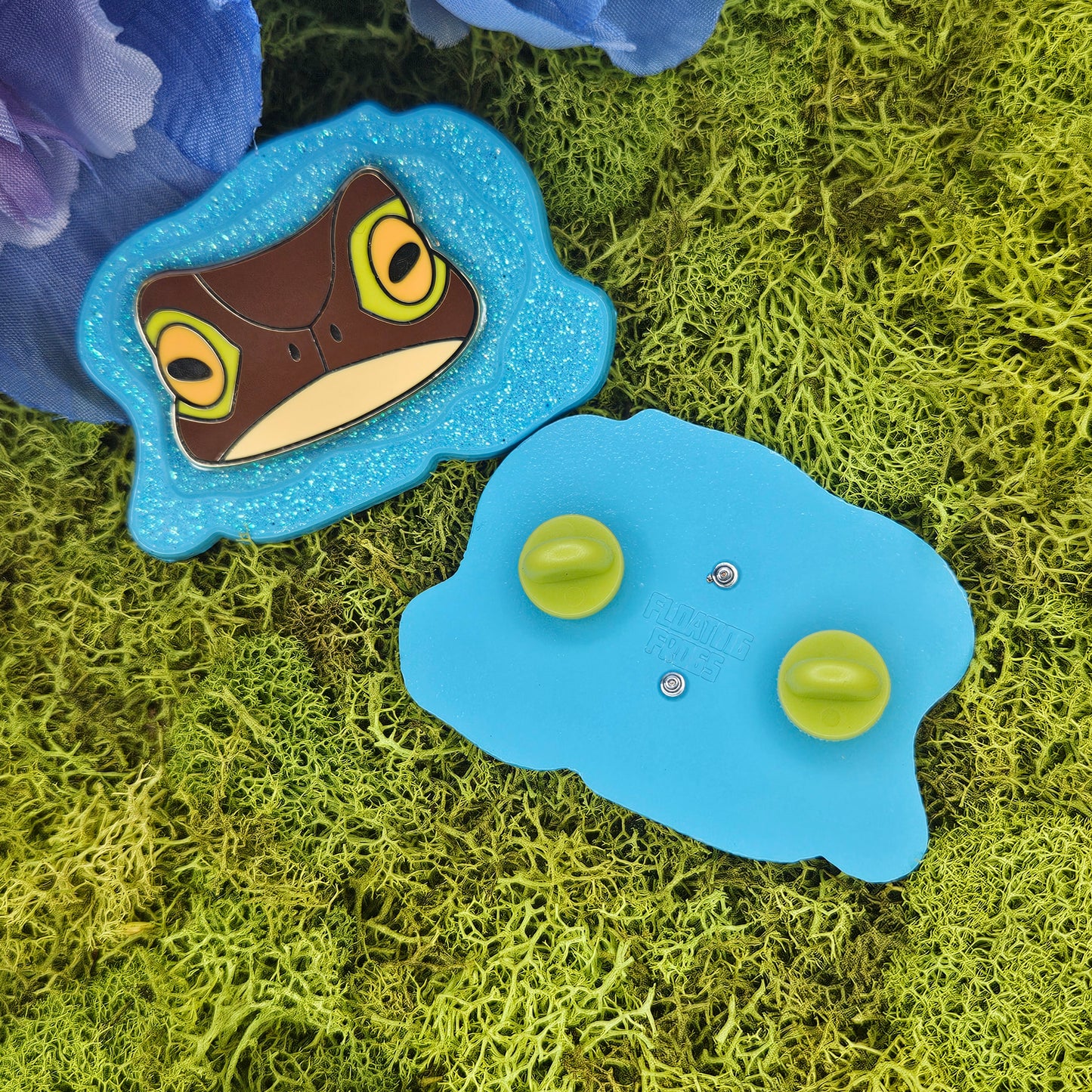 Peaking Toad Layered Enamel Pin