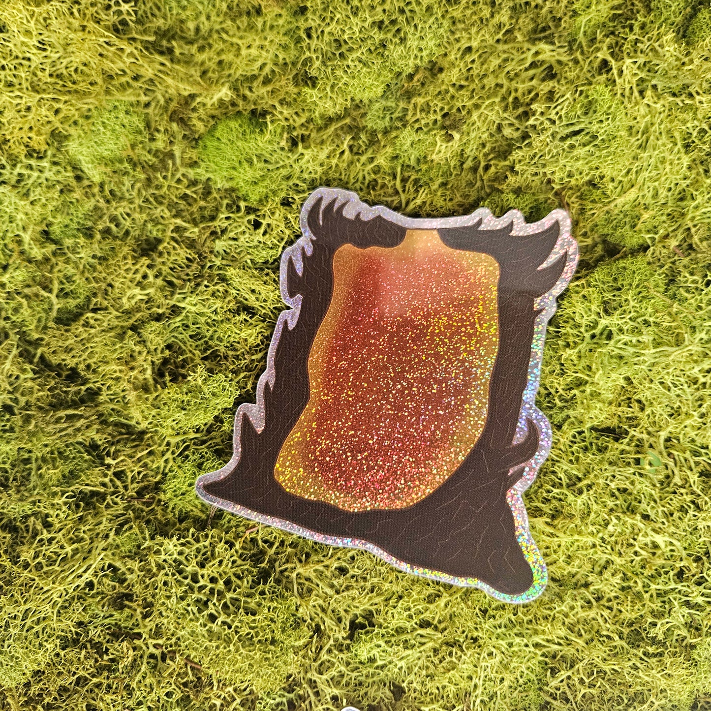 HeII Portal Glitter Sticker