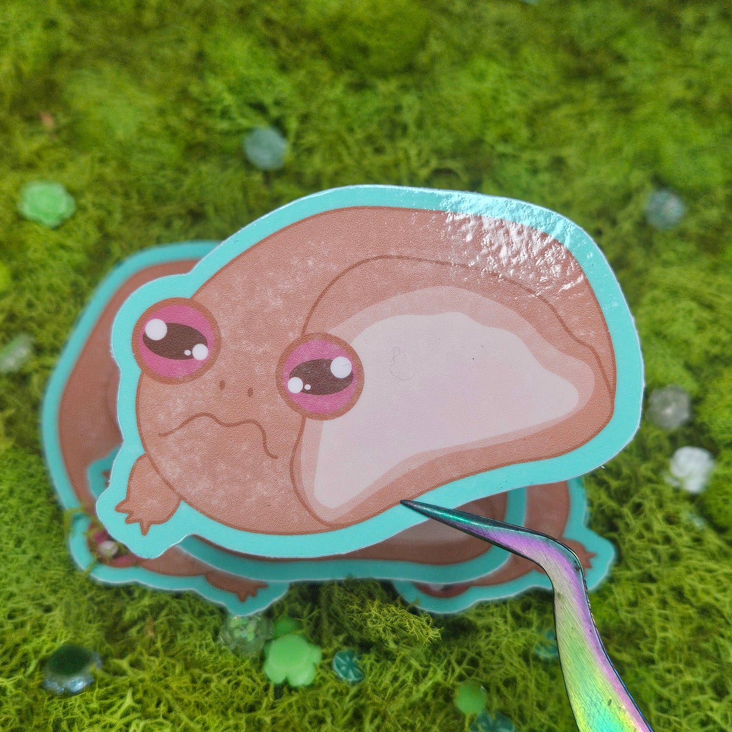 Red Bean Mochi Frog Vinyl Sticker