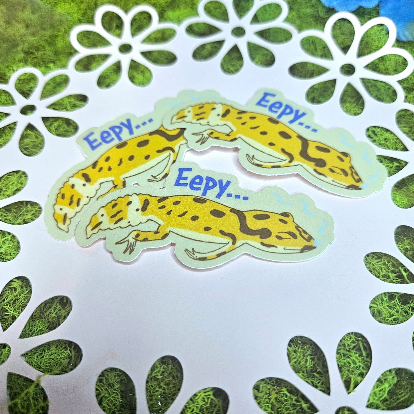 Eepy Leopard Gecko Vinyl Sticker