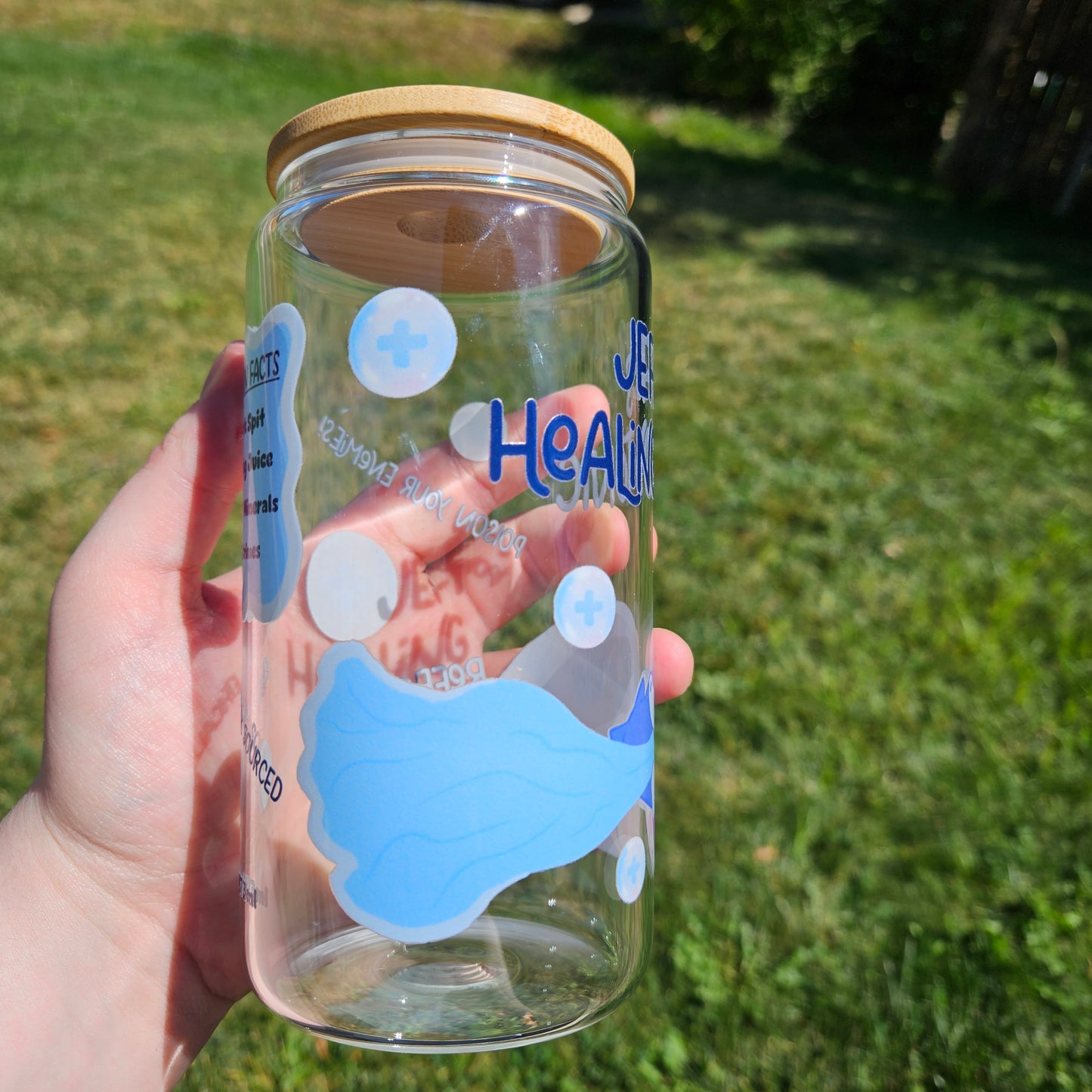 Jeffy's Healing Tonic Glass Can