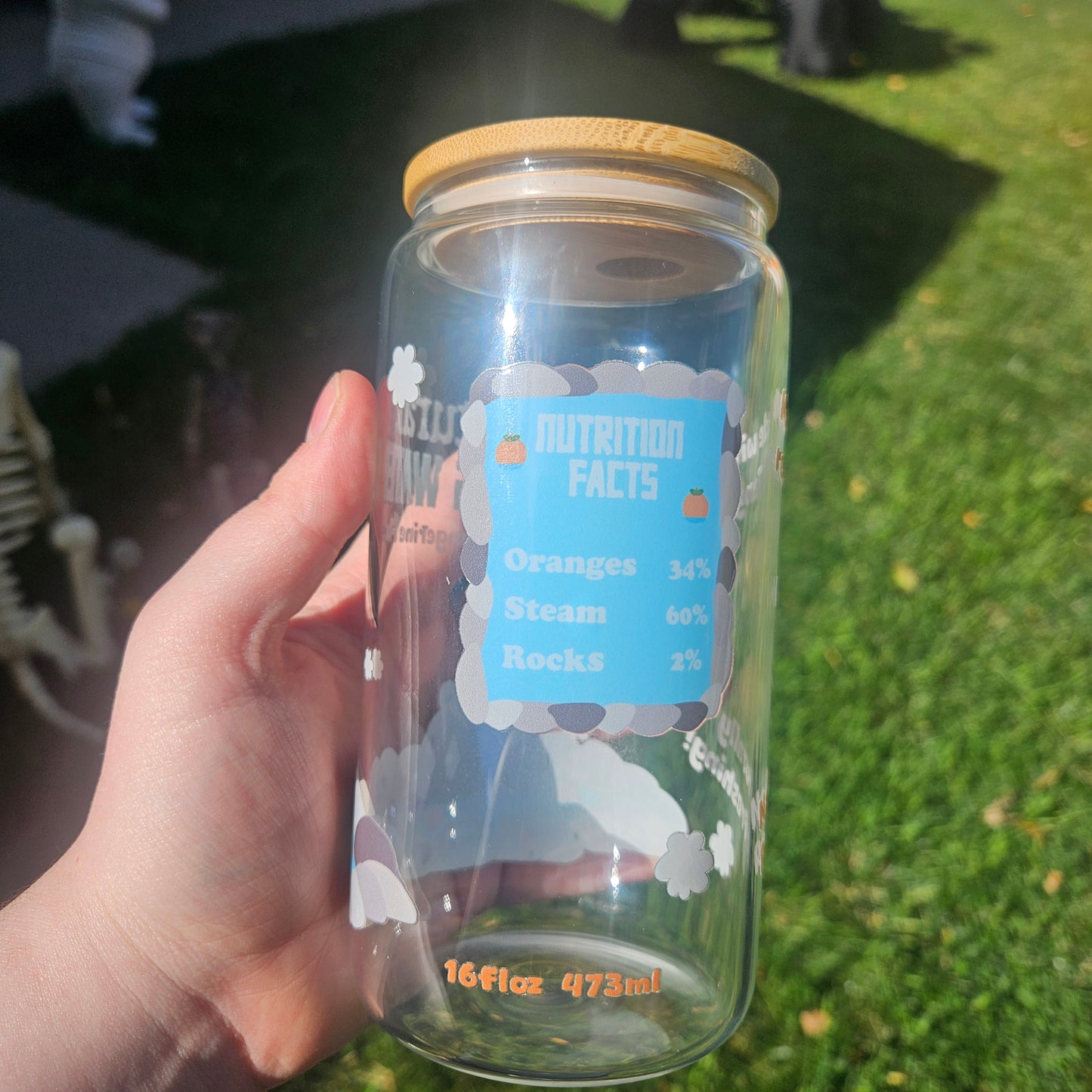 Capybara Spring Water Glass Can