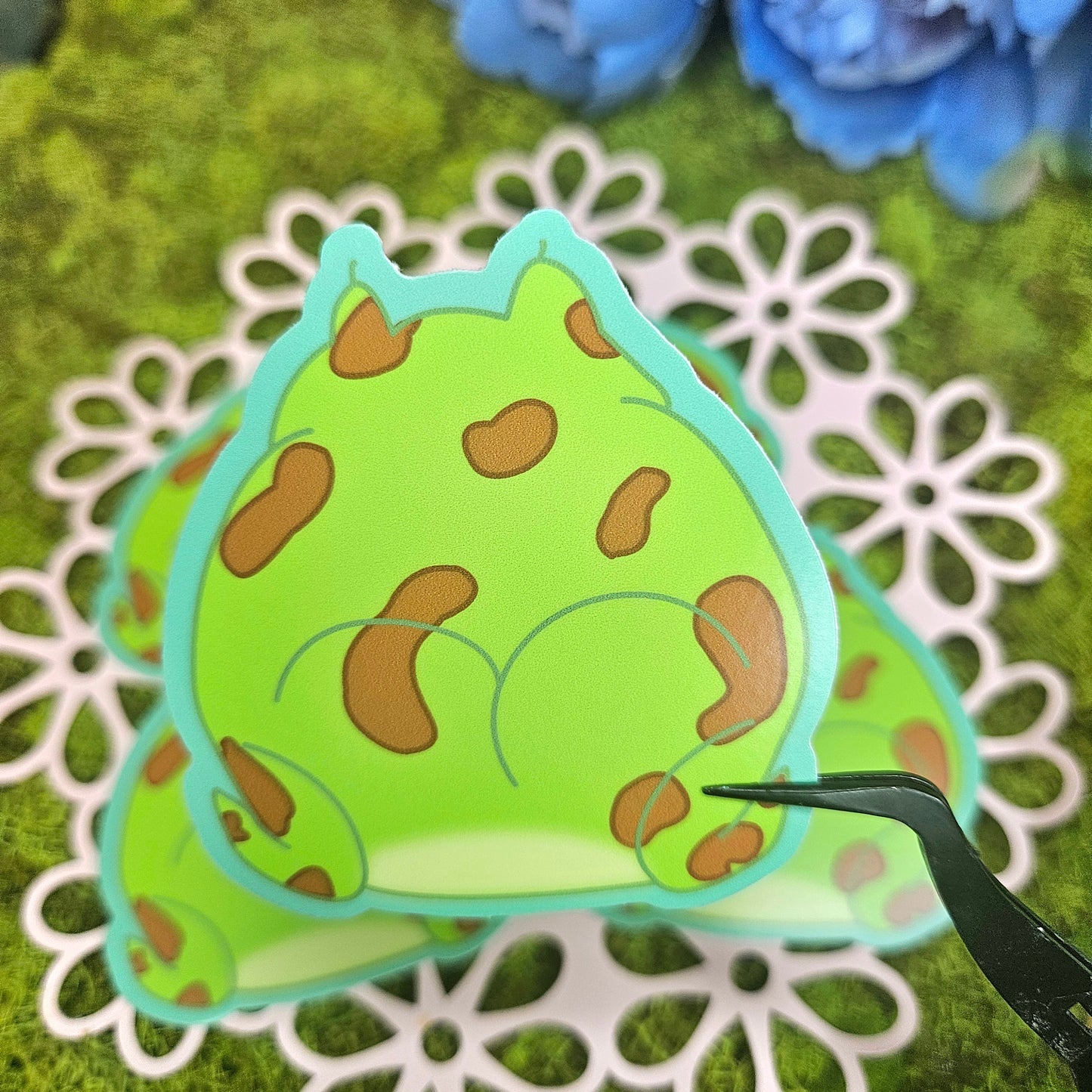 Pacman Frog Booty Vinyl Sticker