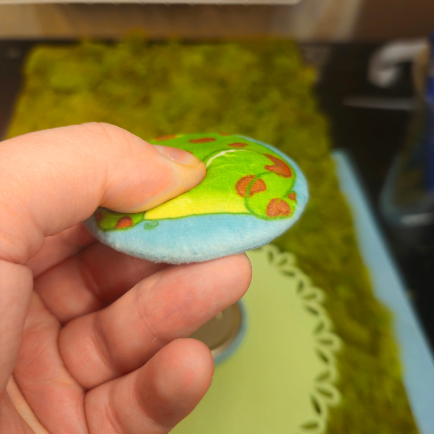 Pacman Frog Squishy Booty Button