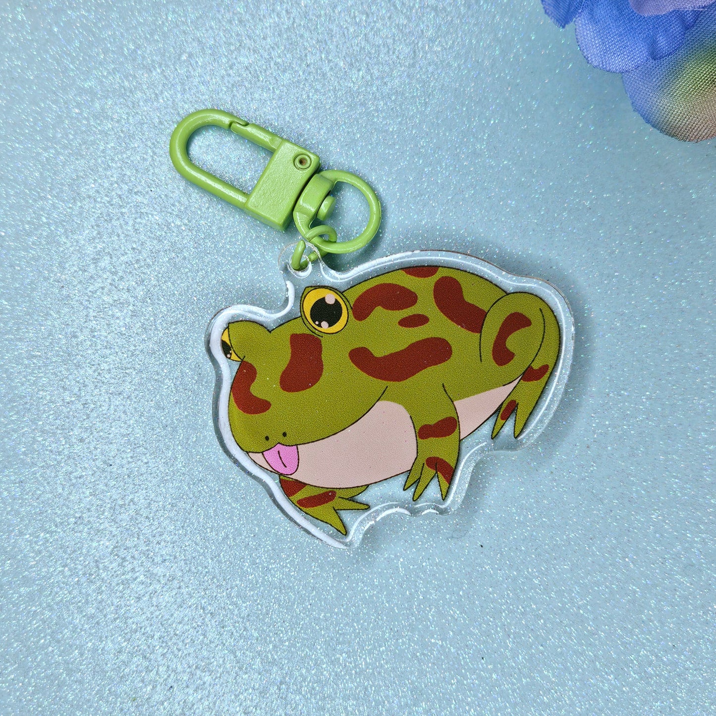 Pacman Blep Acrylic Keychain