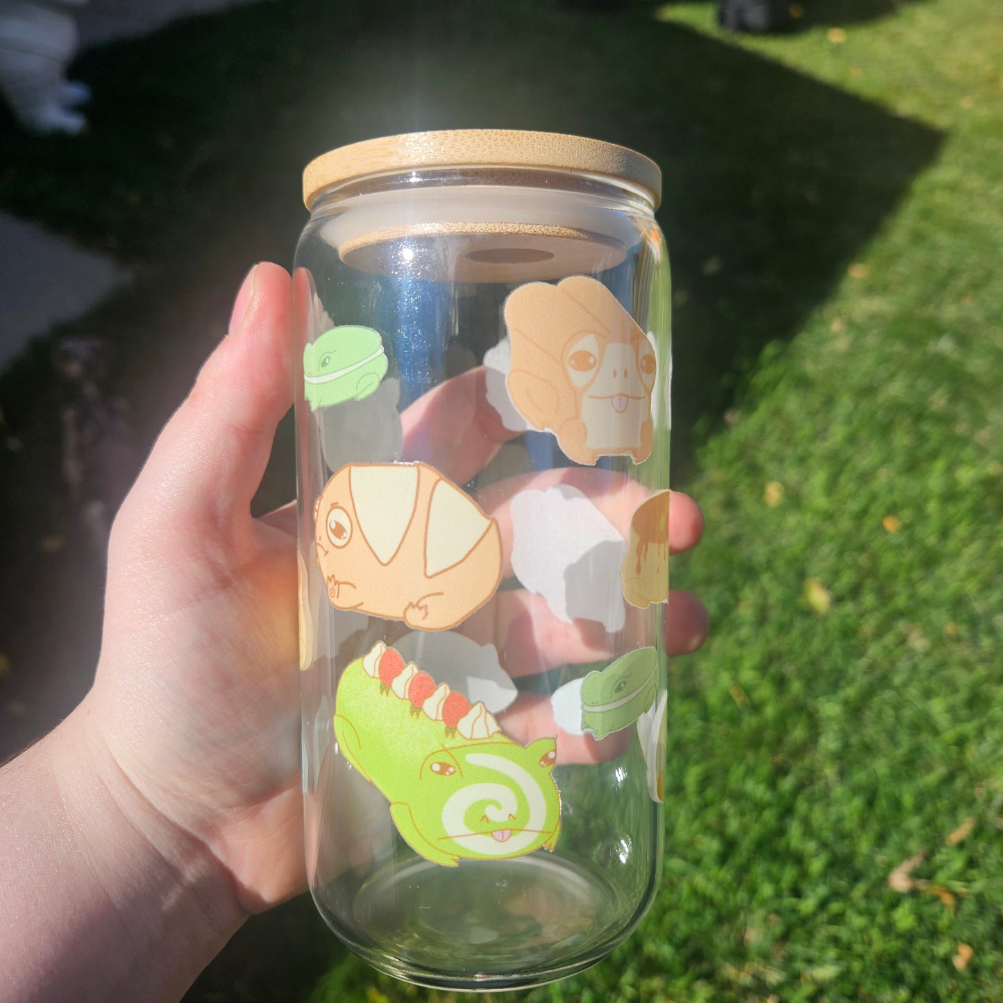 Dumpy Frog Bakery Glass Can