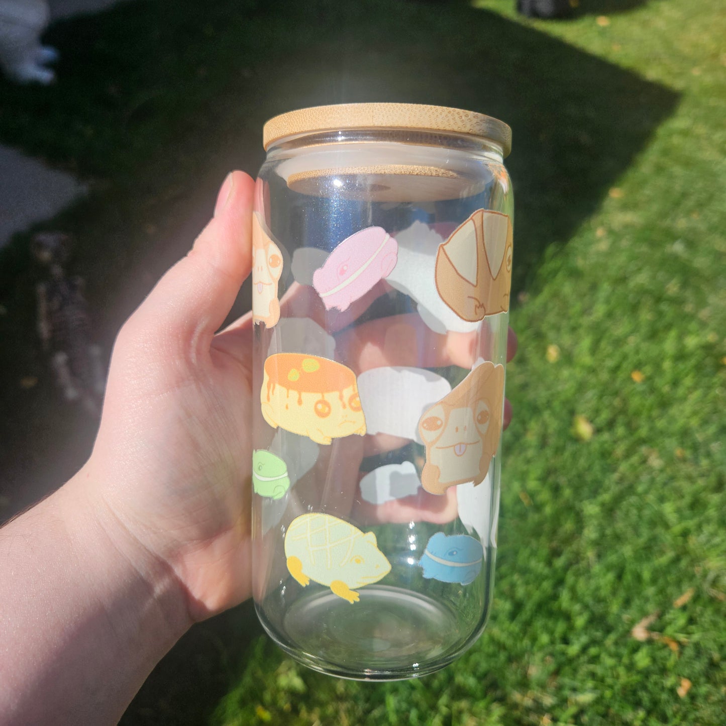 Dumpy Frog Bakery Glass Can