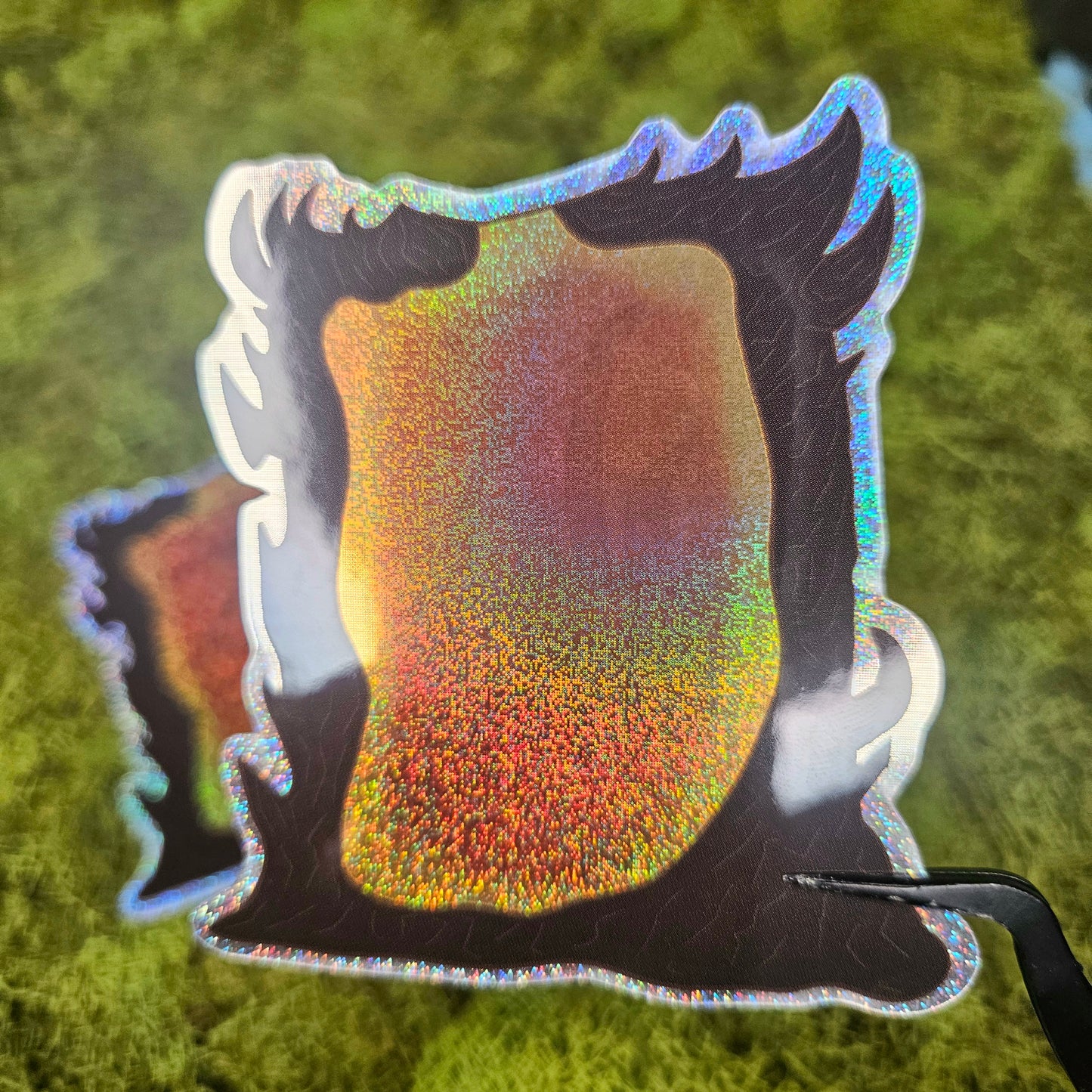 HeII Portal Glitter Sticker