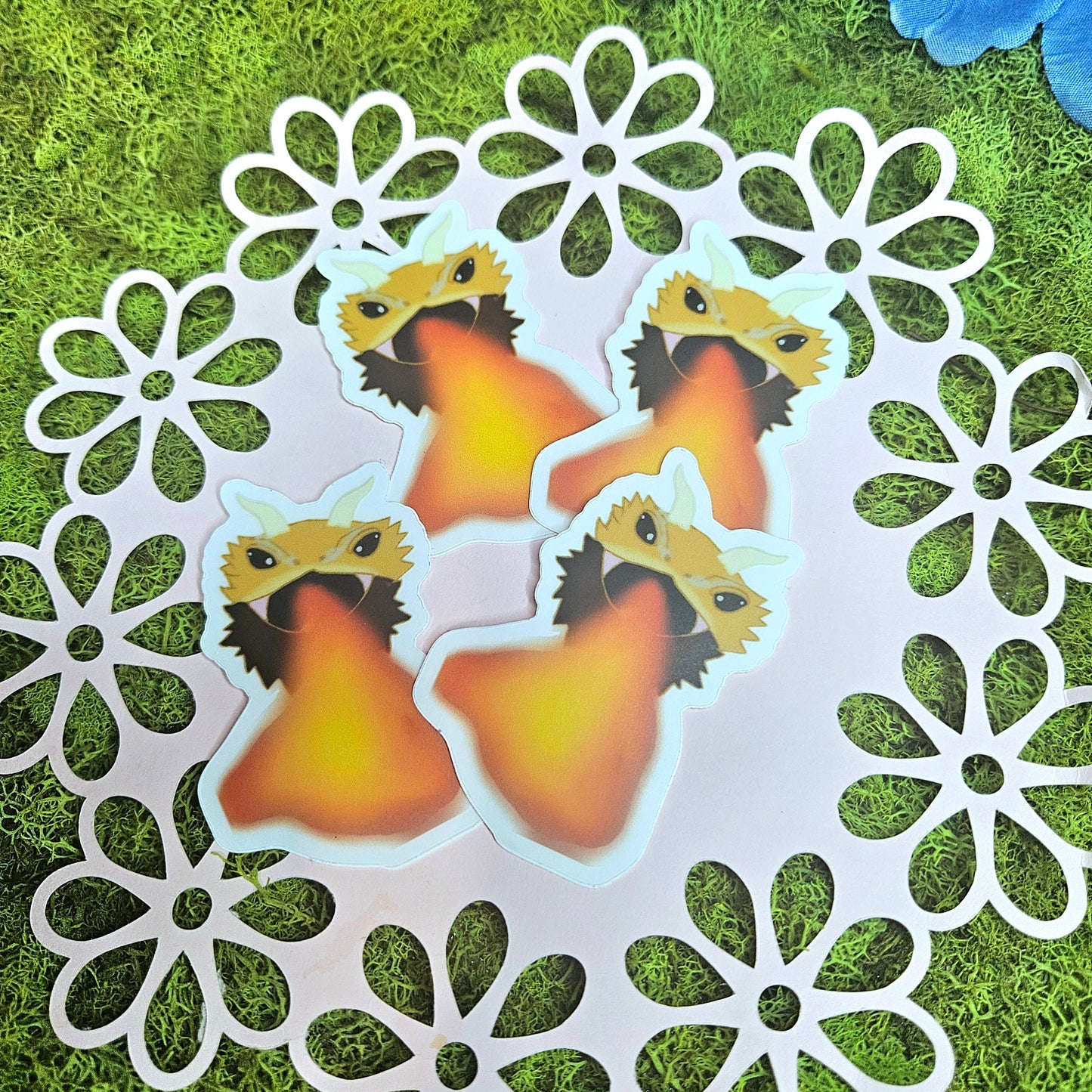 Fire-breathing "Dragon" Vinyl Sticker