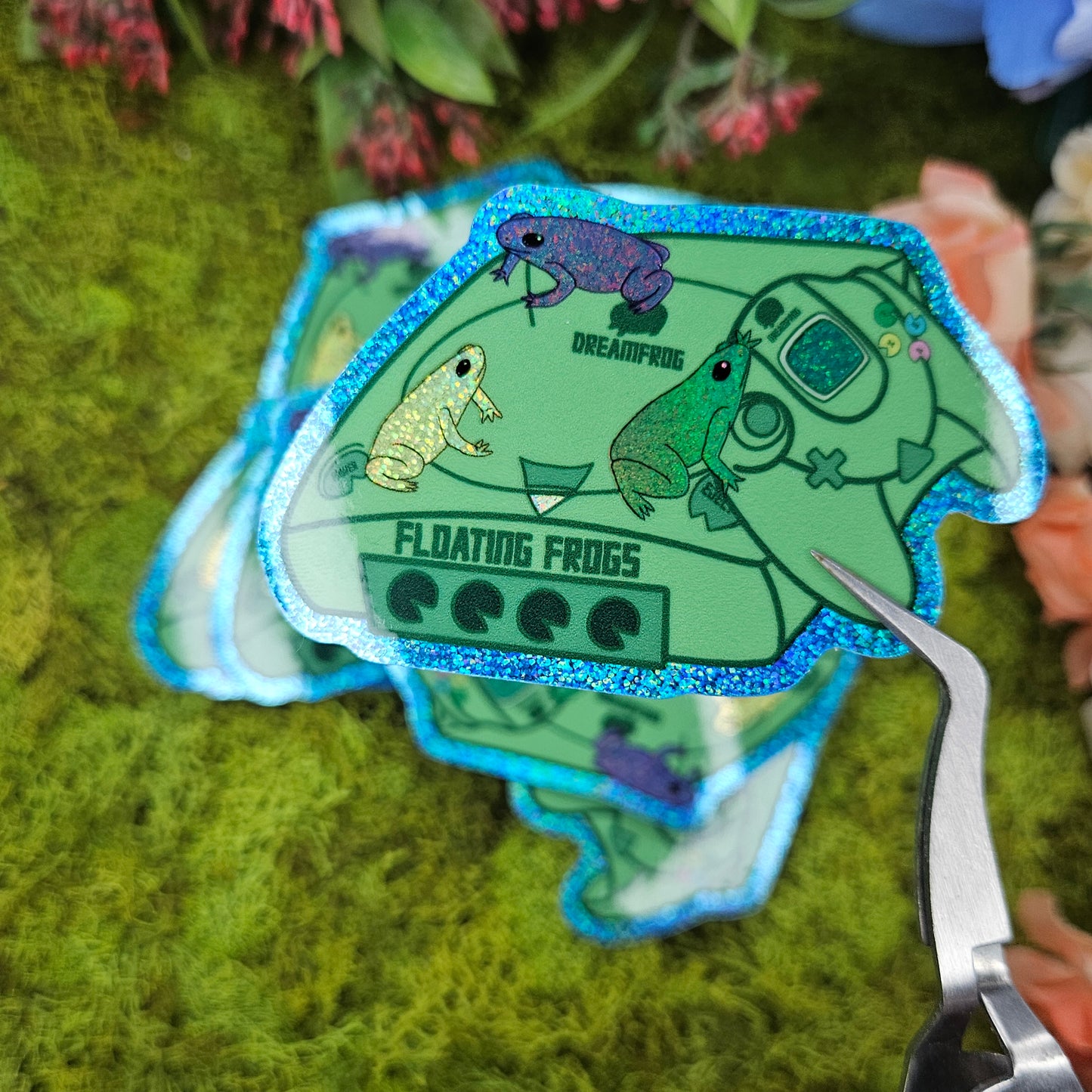 "Dreamfrog" Huge Glitter Sticker