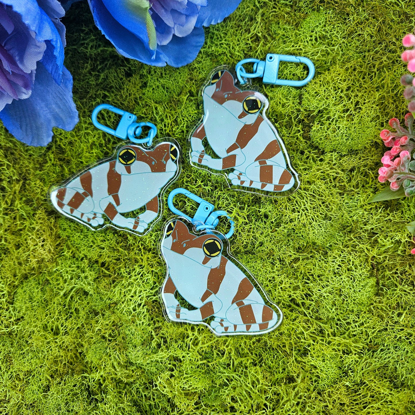 Polite Milk Frog Acrylic Keychain
