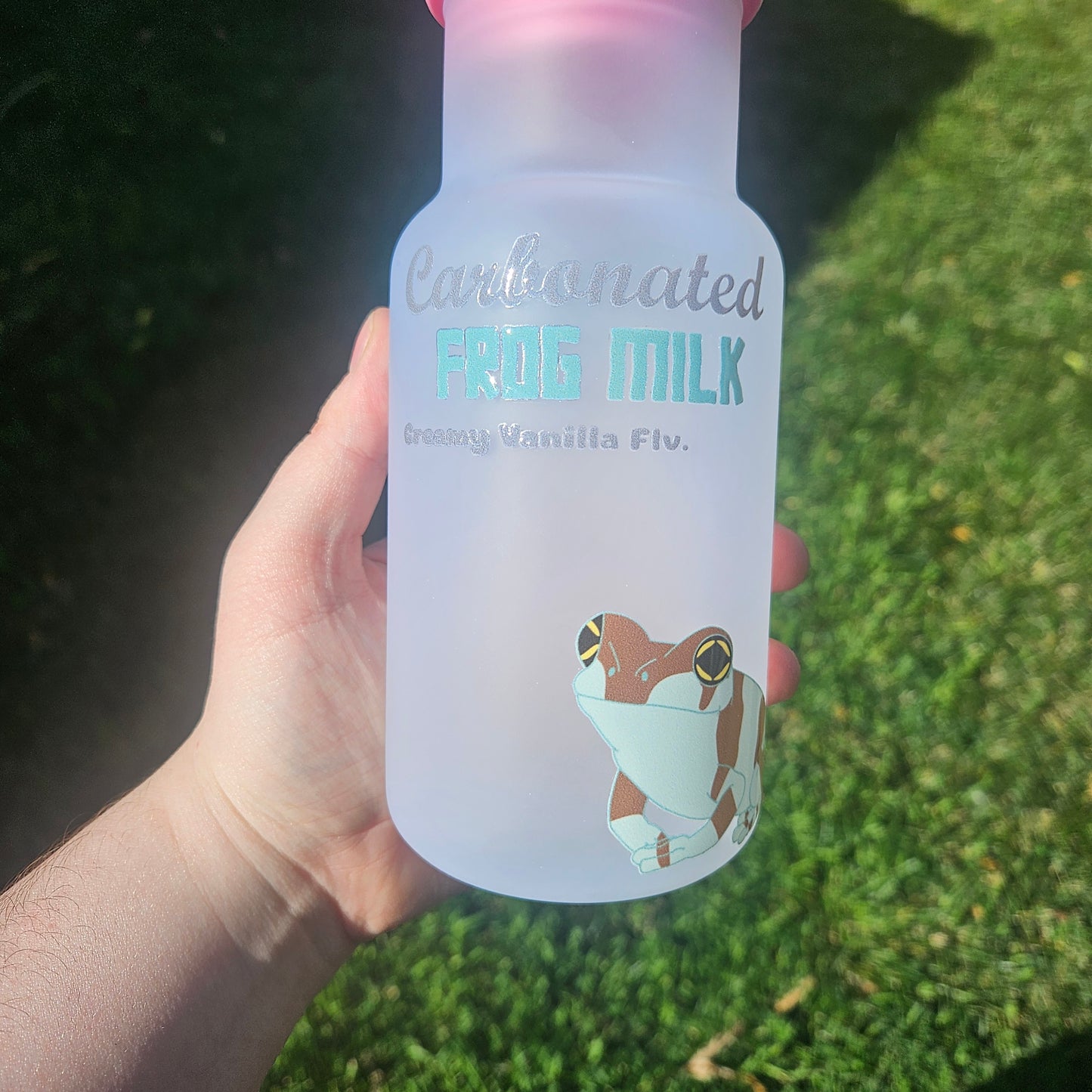 Carbonated Frog Milk - Milk Glass
