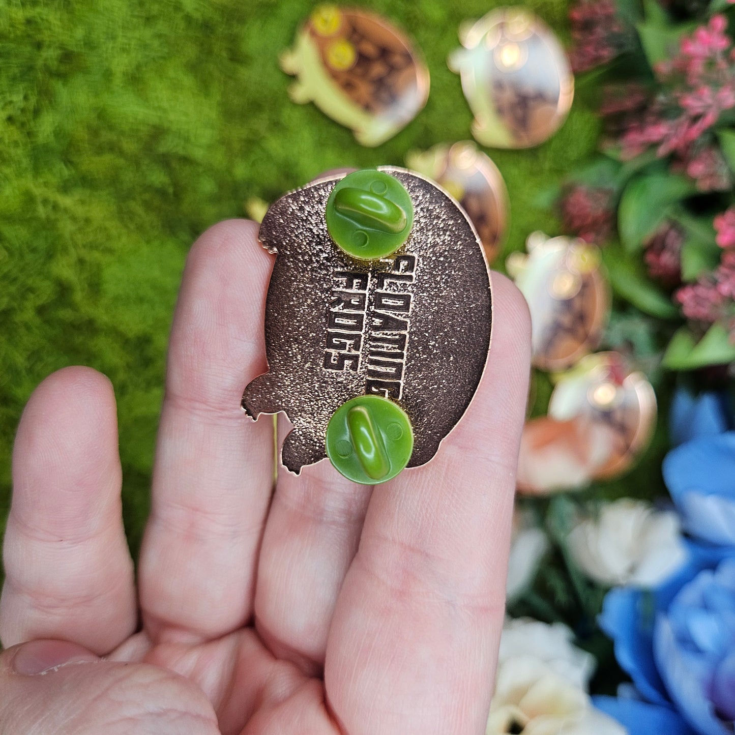 Reggie the Common Rain frog Enamel Pin