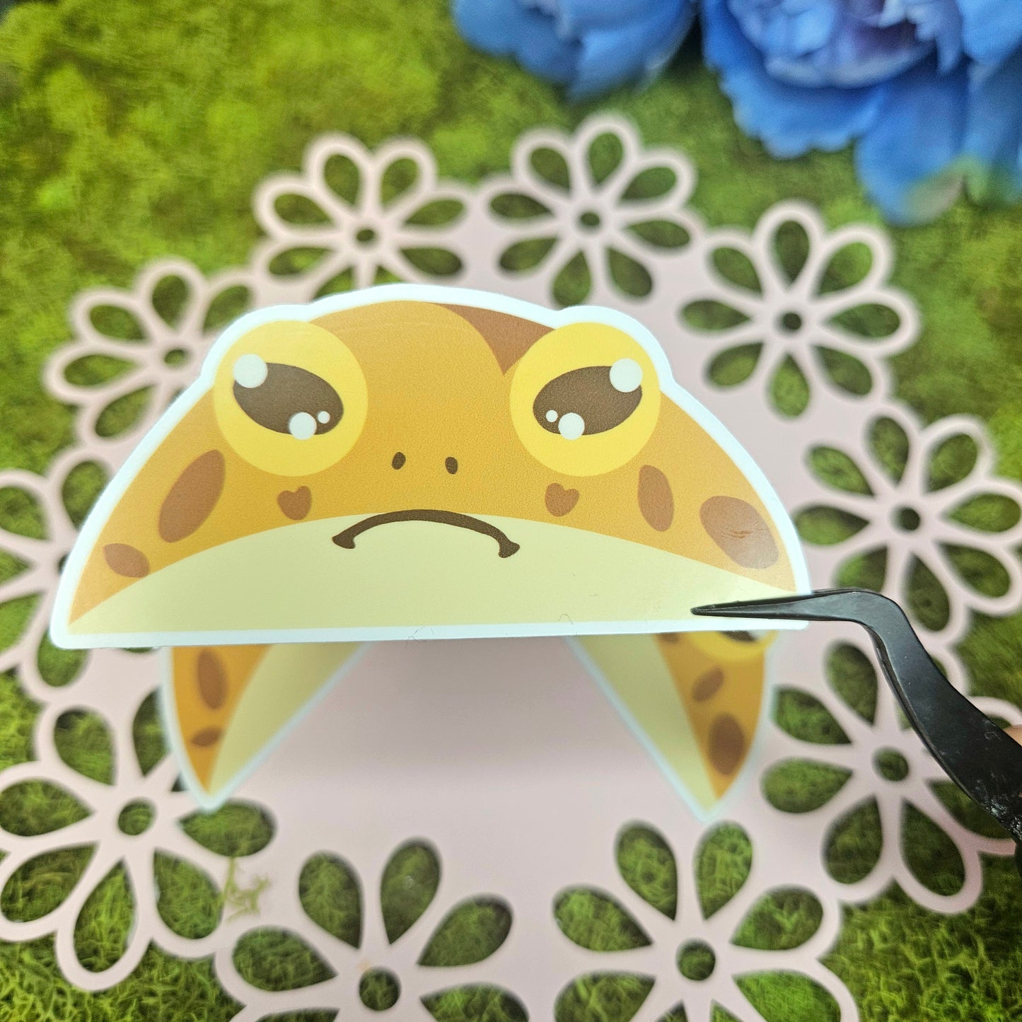 Peaking Reggie Vinyl Sticker 3"