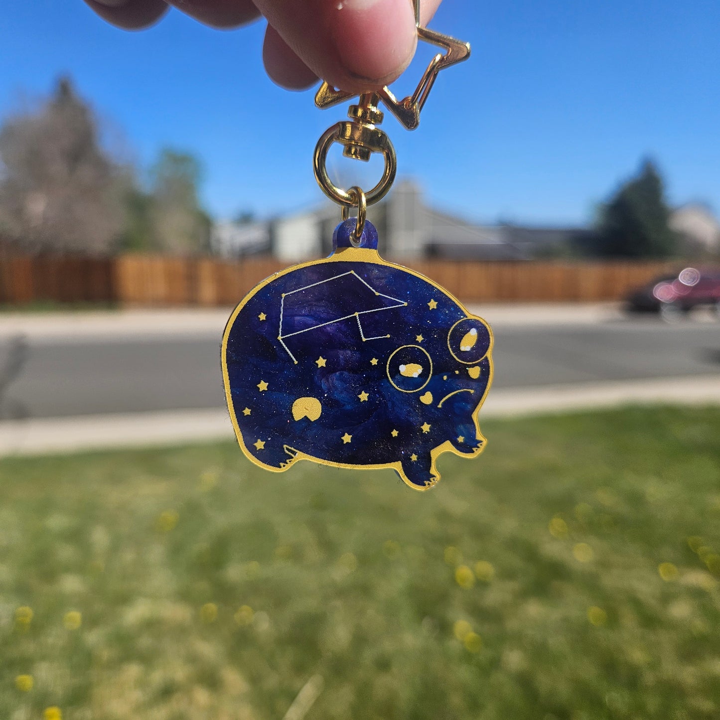 Night Sky Reggie Acrylic Keychain