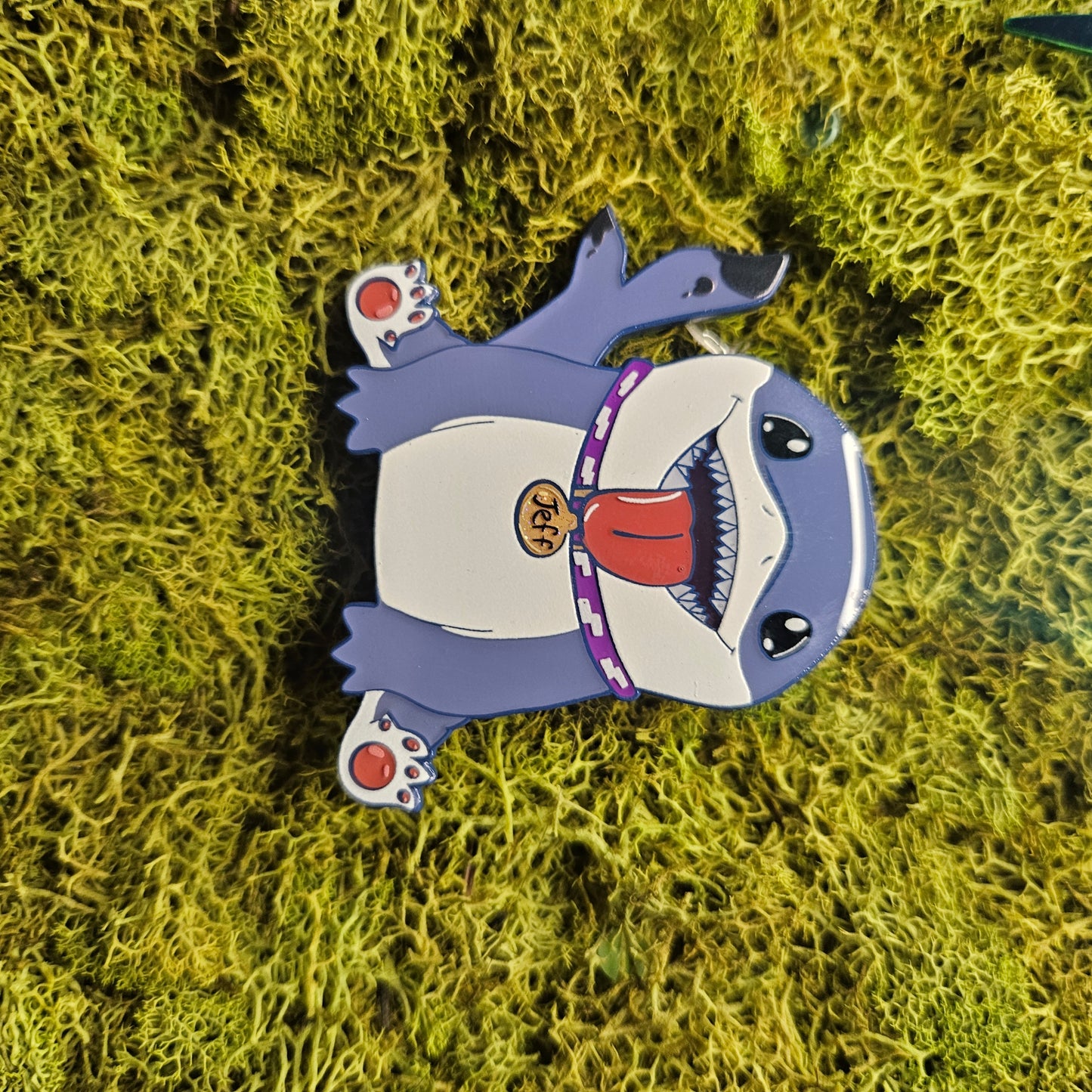 Jeffy Sitting Enamel Pin