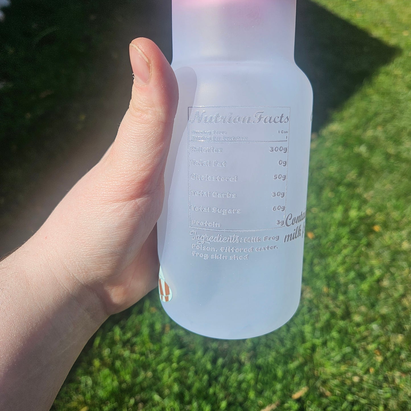 Carbonated Frog Milk - Milk Glass