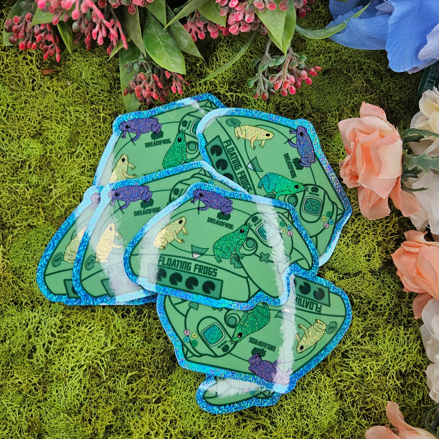 "Dreamfrog" Huge Glitter Sticker