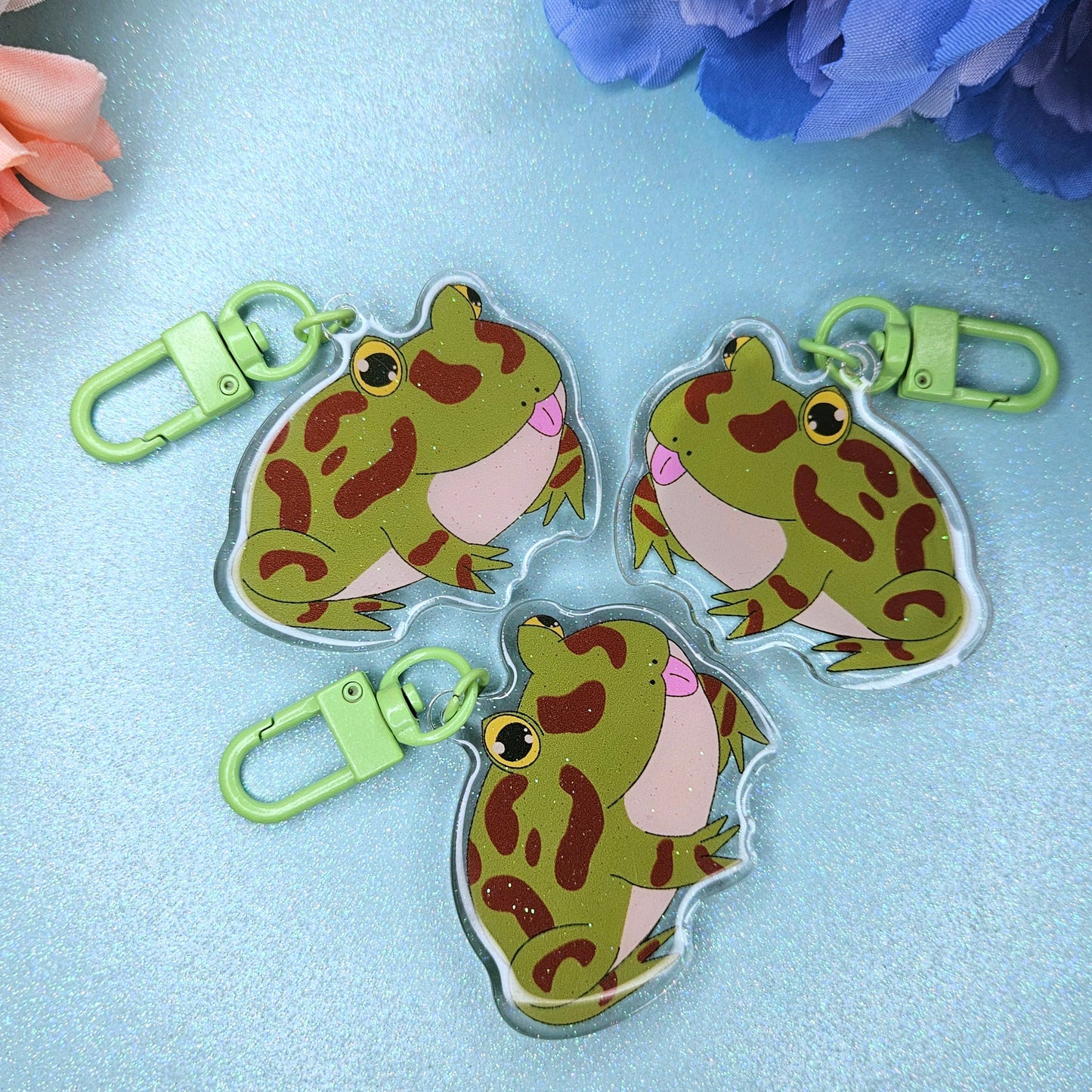 Pacman Blep Acrylic Keychain