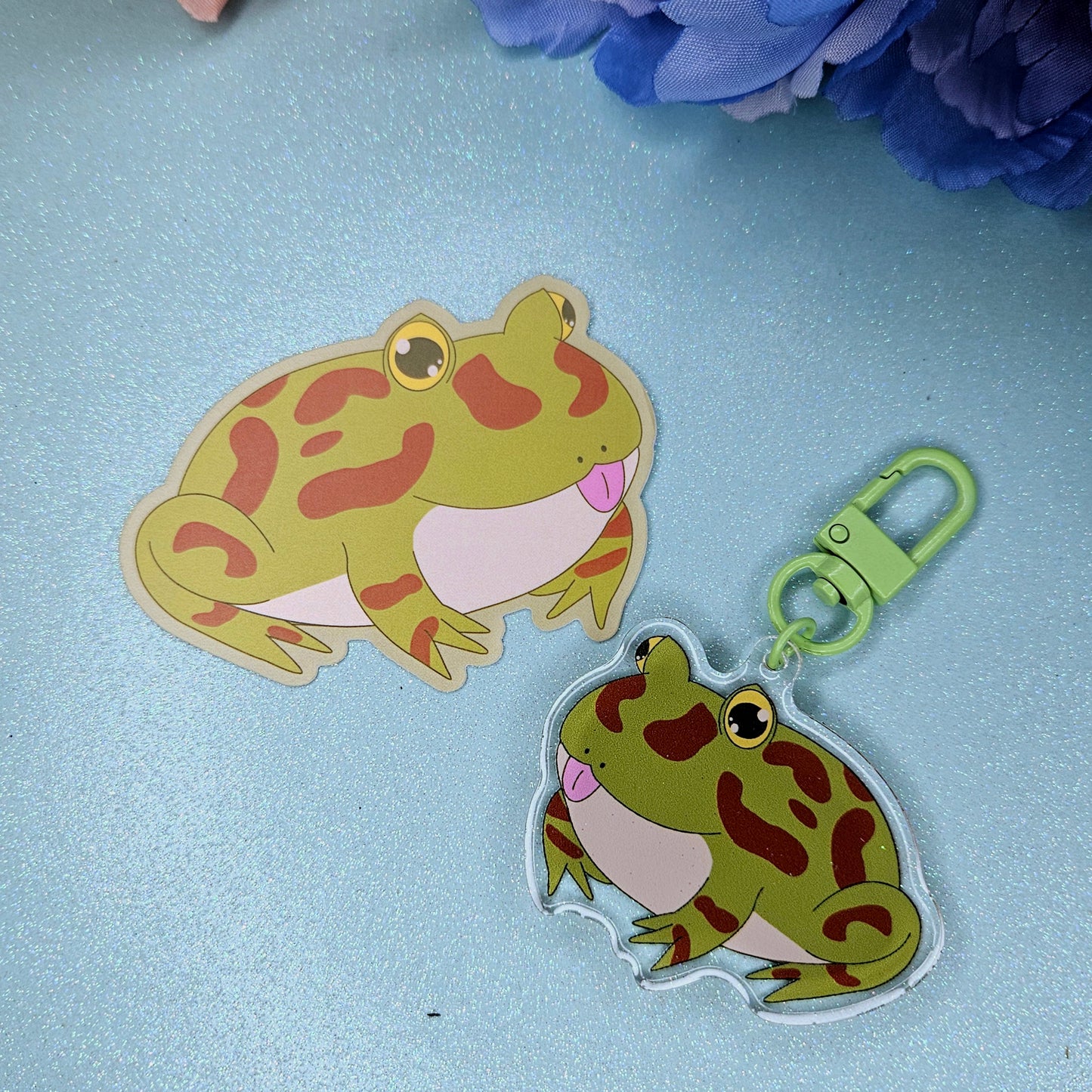 Pacman Blep Acrylic Keychain