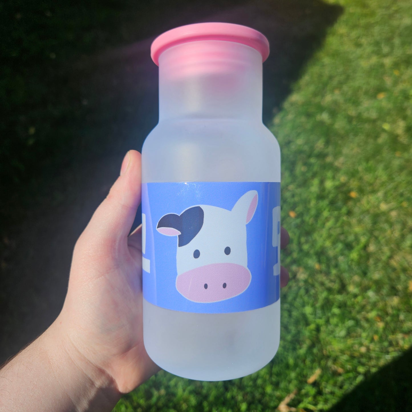 Gaming Cows Milk Glass's