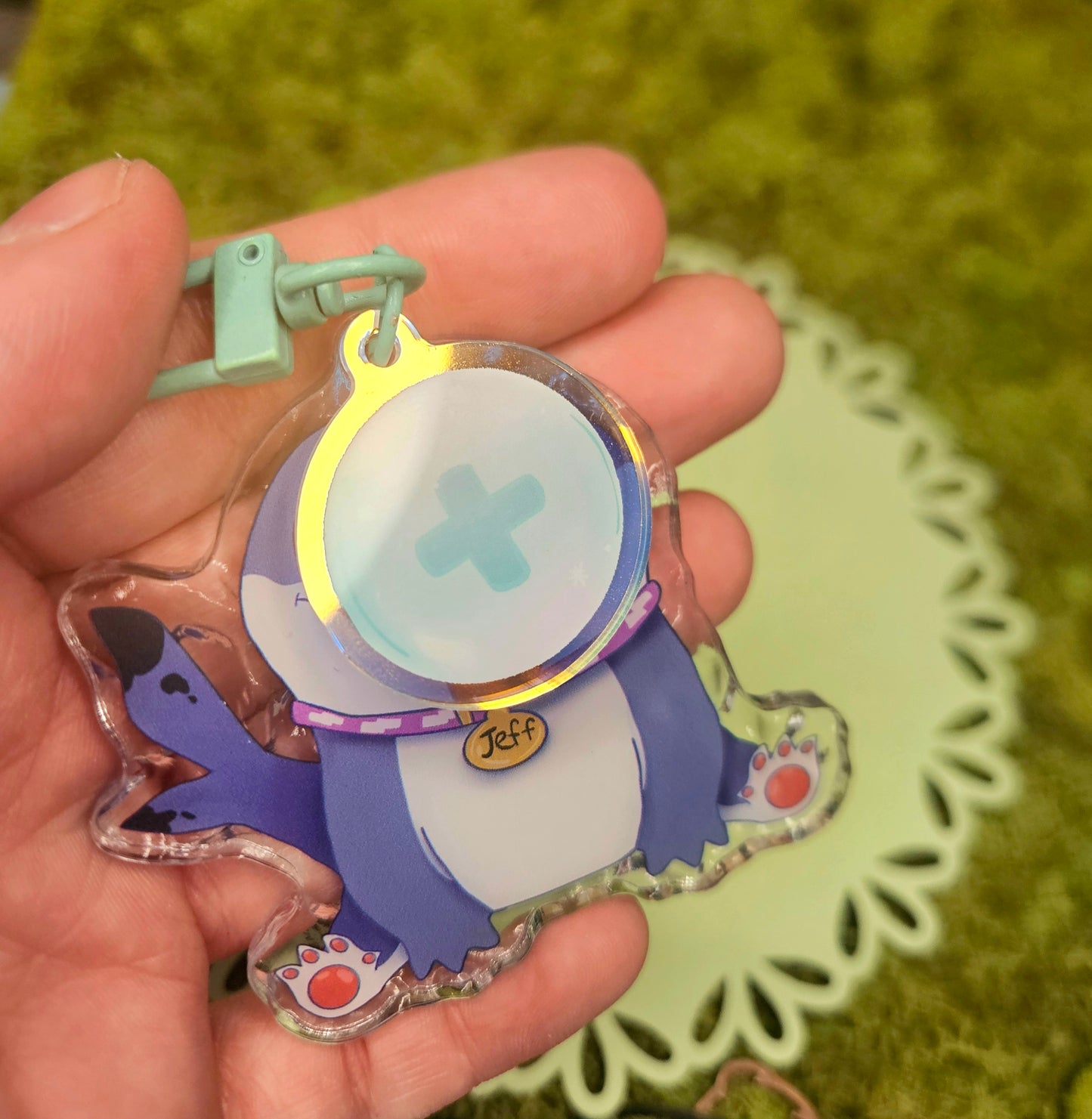 Jeffy Shark Keychain duo