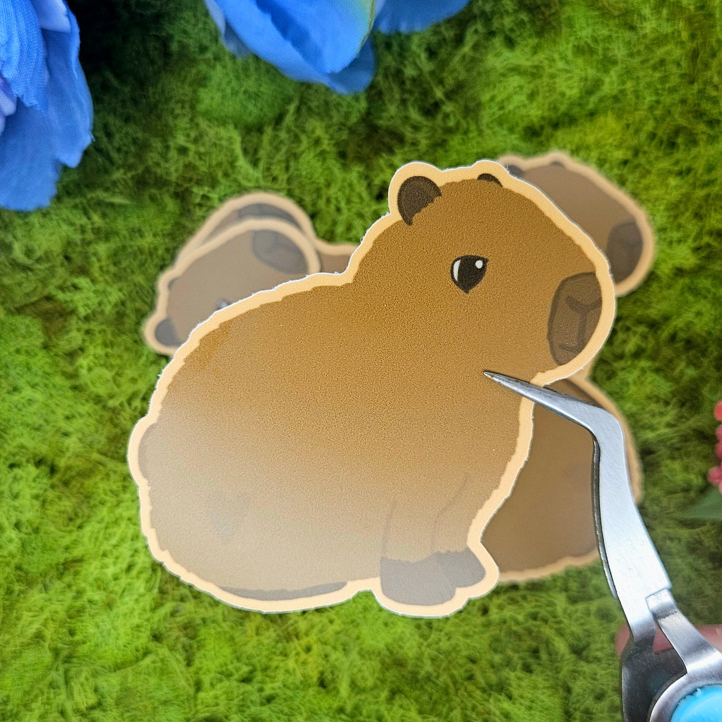 Barry the Capybara Vinyl Sticker