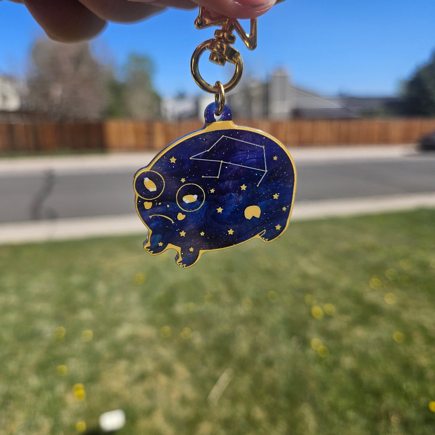 Night Sky Reggie Acrylic Keychain