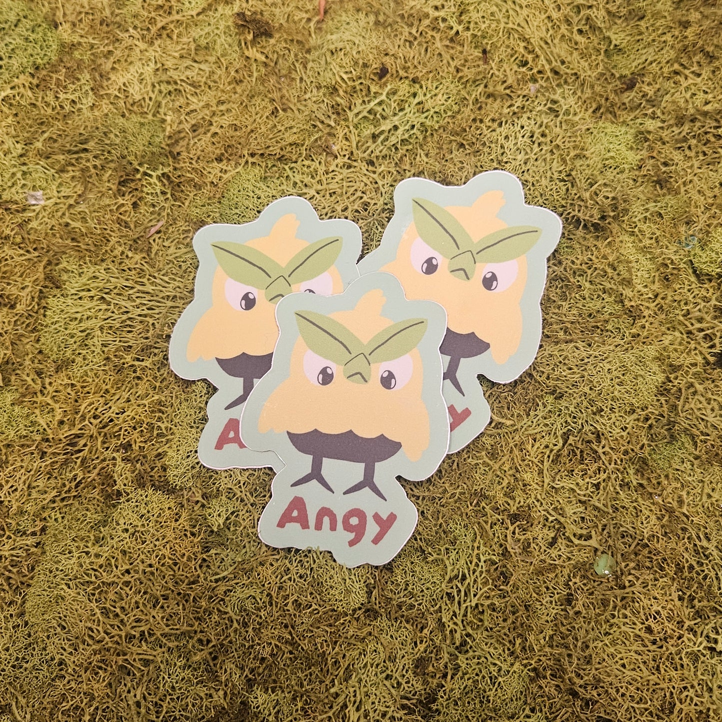 Angy Birb Vinyl Sticker