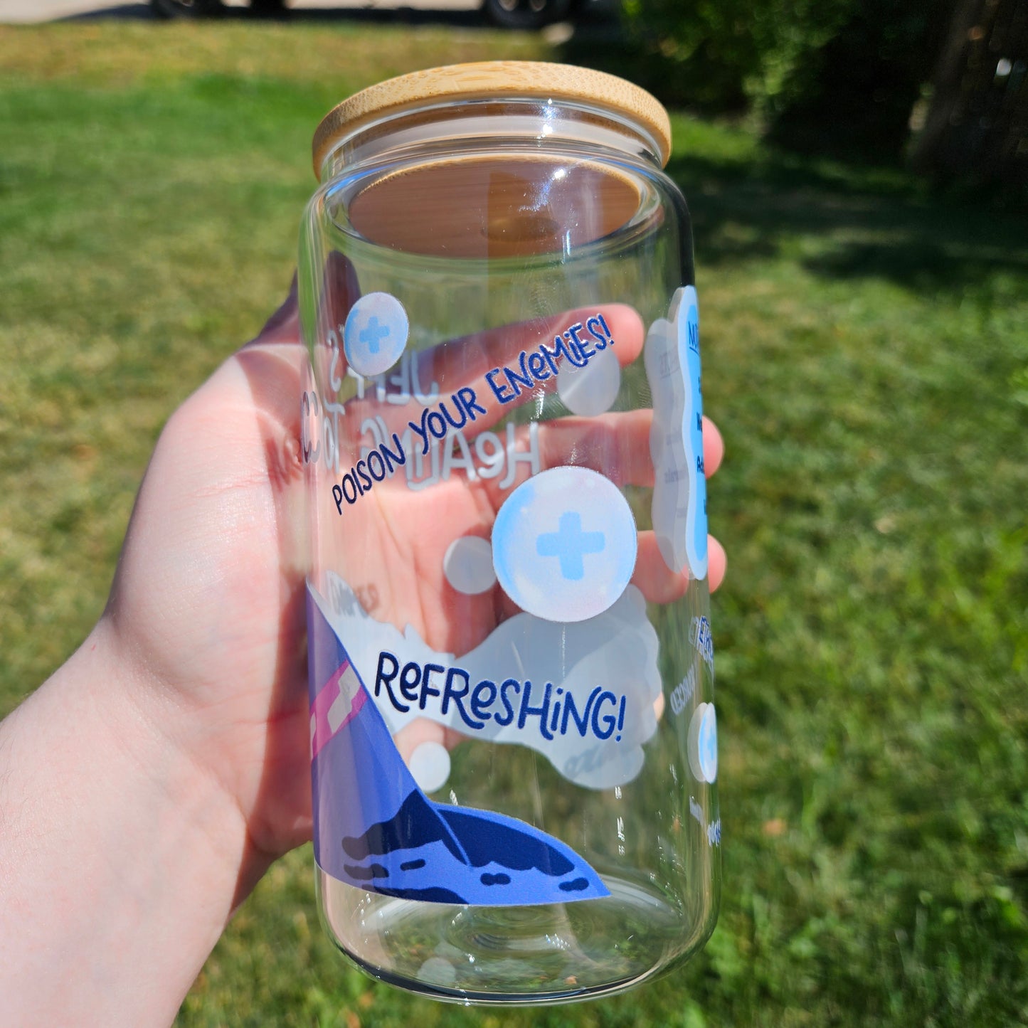 Jeffy's Healing Tonic Glass Can