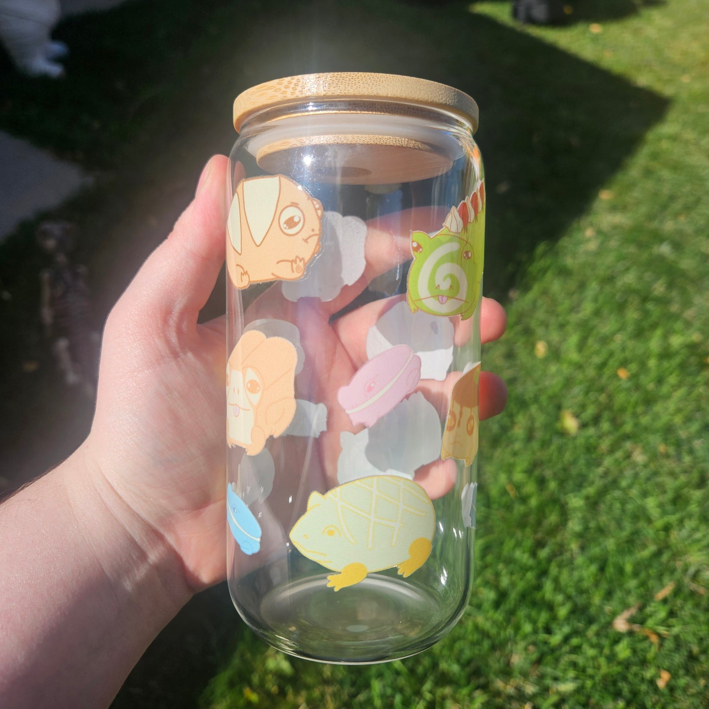 Dumpy Frog Bakery Glass Can