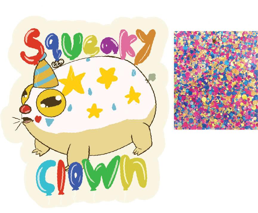 Squeaky Clown Acrylic Keychain - Frog Con Exclusive!