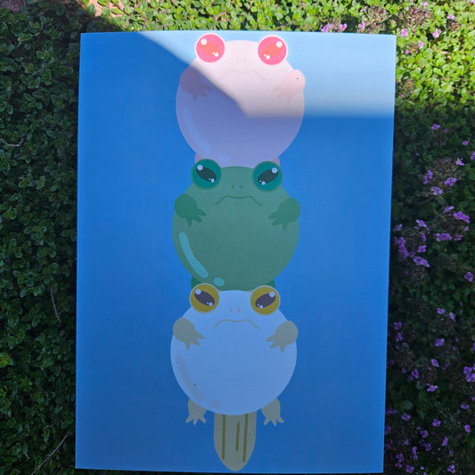 Dango Frog Postcard Print