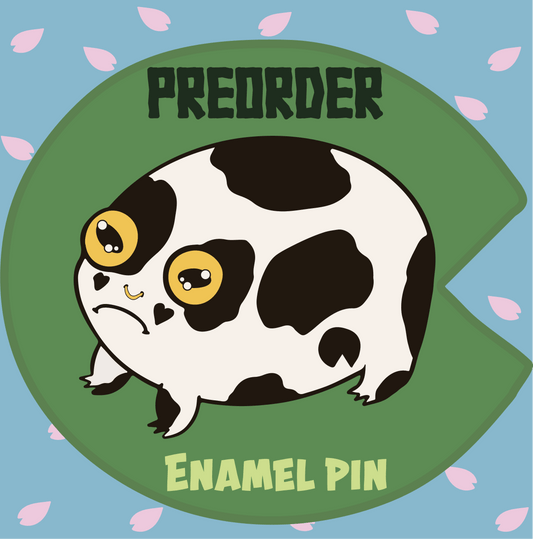 PREORDER - Cow Reggie Enamel Pin