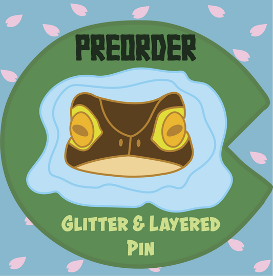 PREORDER - Peaking Toad Layered Enamel Pin