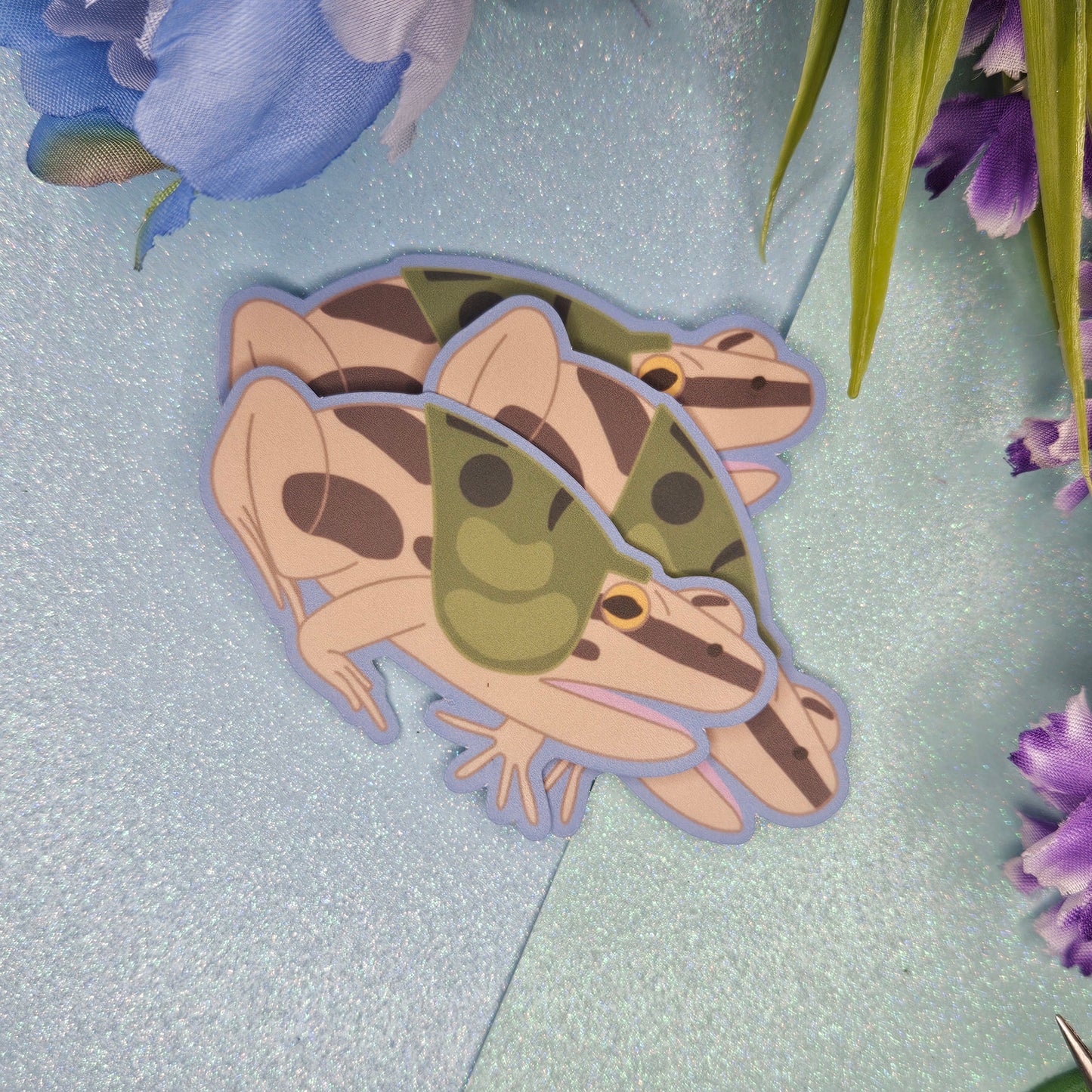 Forest Spirit Frog Vinyl Sticker