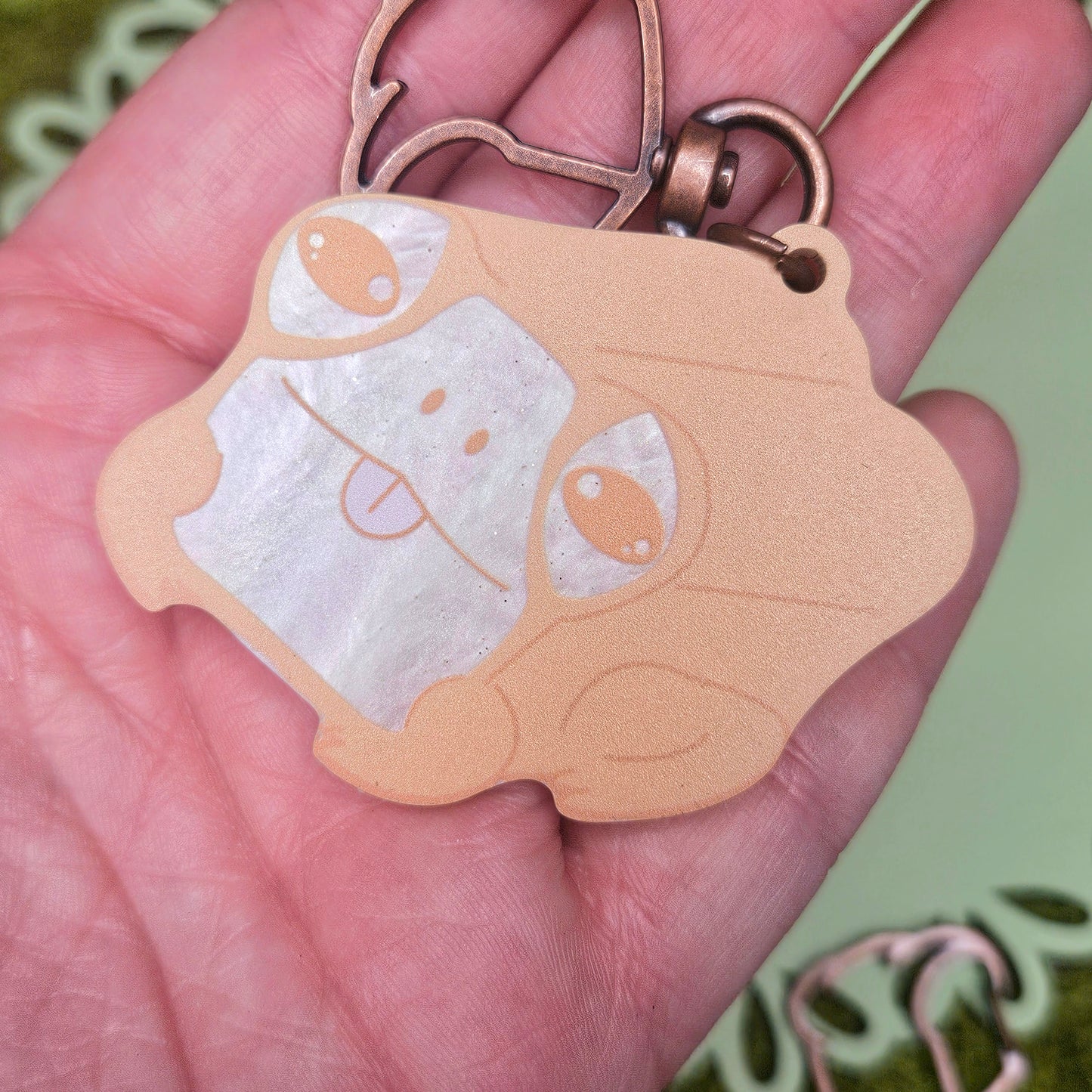 Milk Bread frog special acyrlic keychain