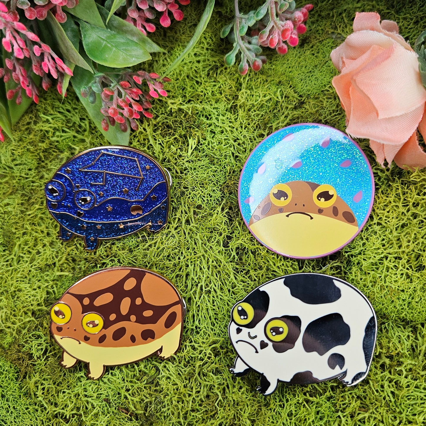 Reggie the Common Rain frog Enamel Pin