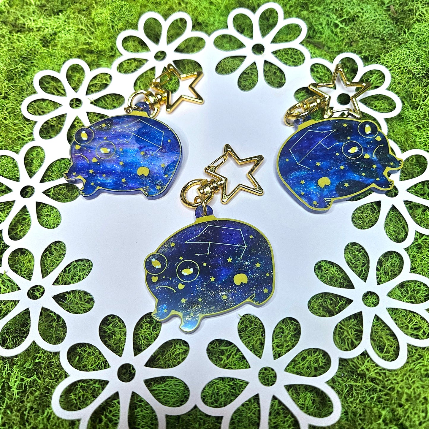 Night Sky Reggie Acrylic Keychain