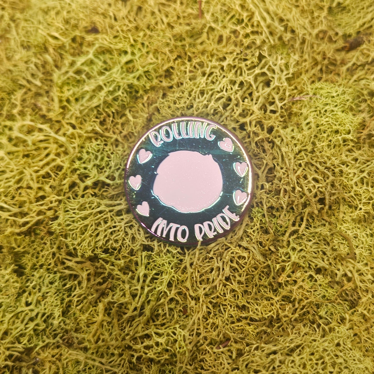"Rolling into pride" Mini Pin
