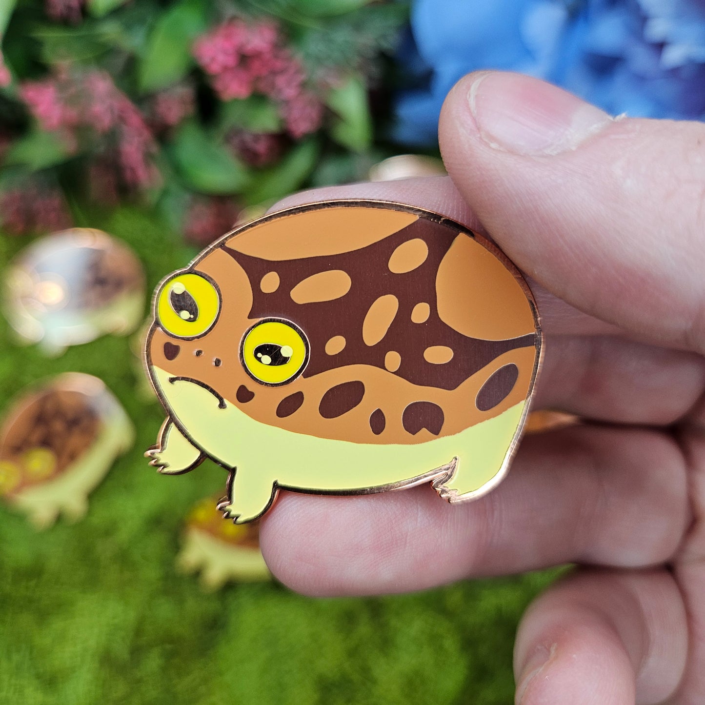 Reggie the Common Rain frog Enamel Pin