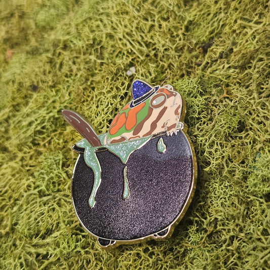 Froggy Cauldron Enamel Pin
