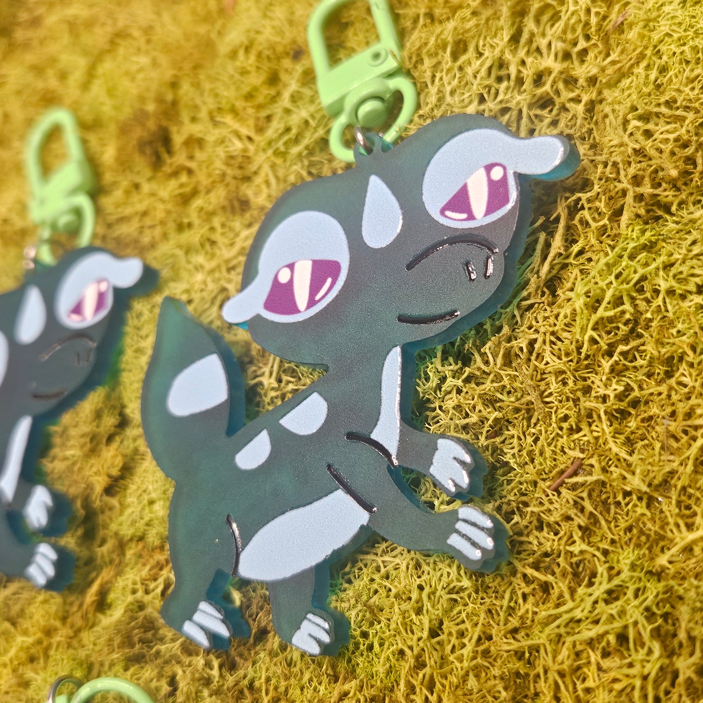 Water Gecko Acrylic Keychian